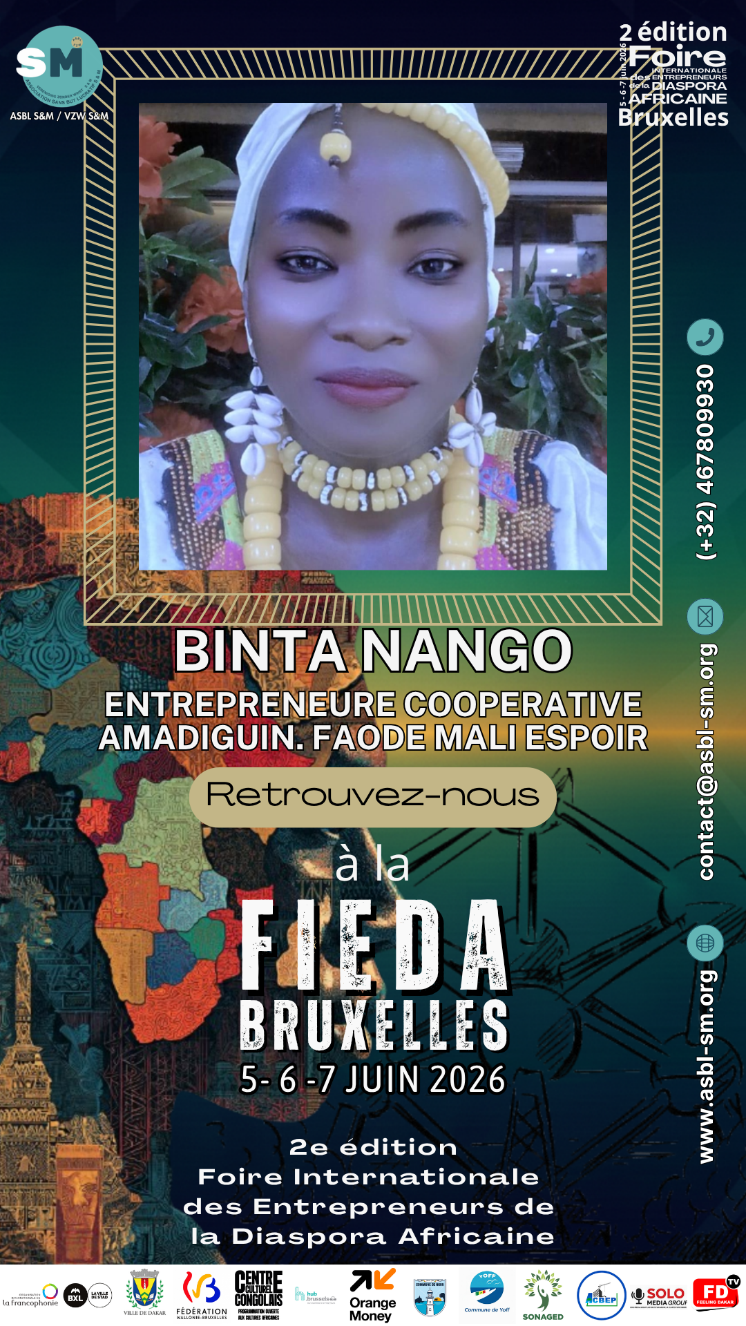 Binta Nango Entrepreneure Cooperative AMADIGUIN. faode Mali espoir