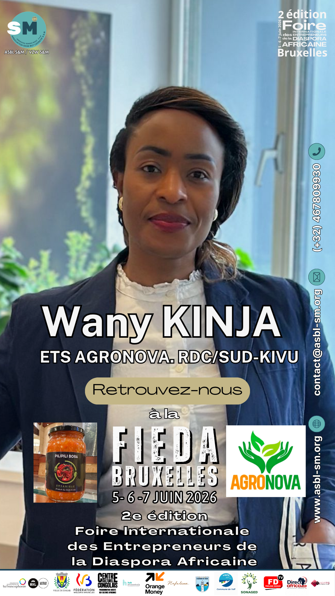 Wany Kinja Responsable des Ets AGRONOVA. RDCSud-Kivu --